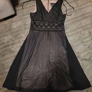👗Sheer Black/Tan Dress👗